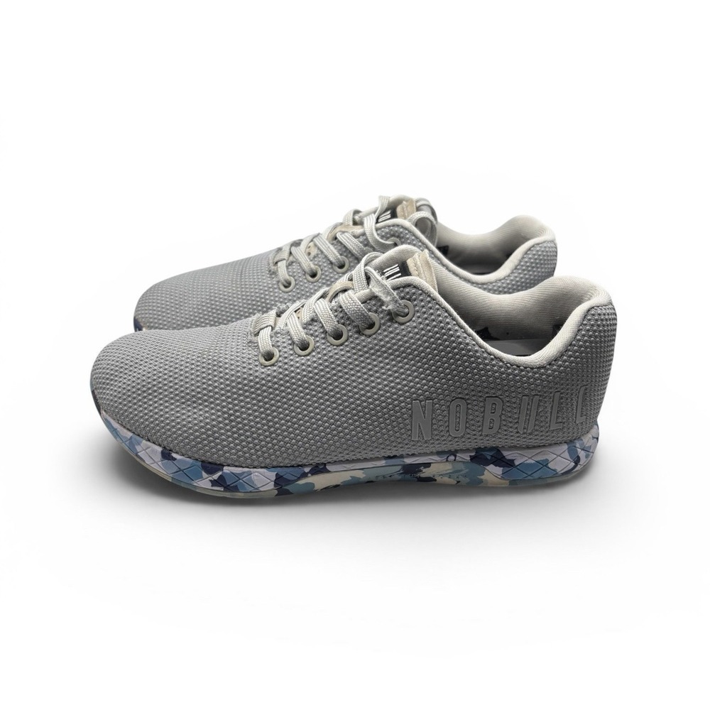 NOBULL Women's Sz 8 Wild Ocean Trainer Shoes Gym Lifting CrossFit Gray -1737